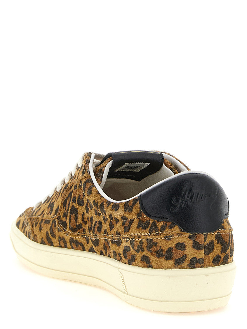 Leopard Print Lace Up Sneakers 3