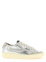 Silver Lace Up Sneakers 1