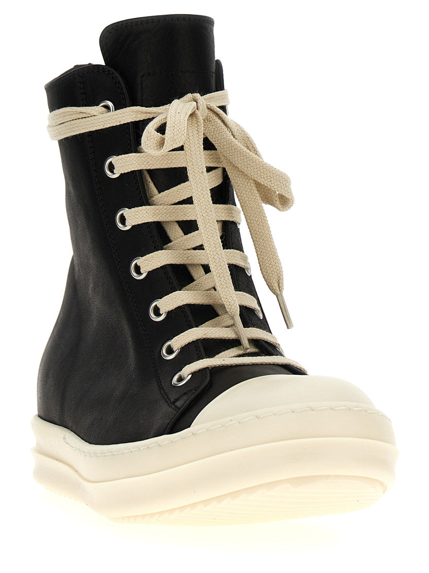 BlackWhite Lace Up  Sneakers 2