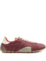 Red Lace Up Sneakers 1