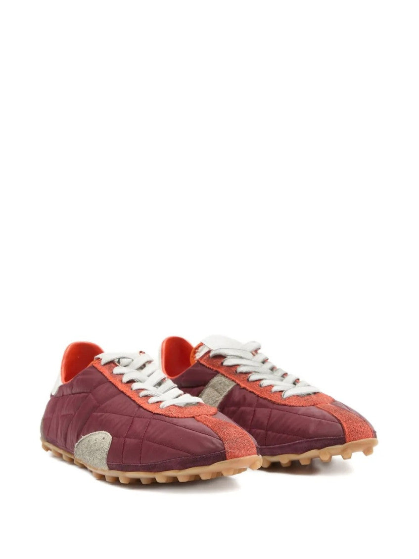 Red Lace Up Sneakers 2