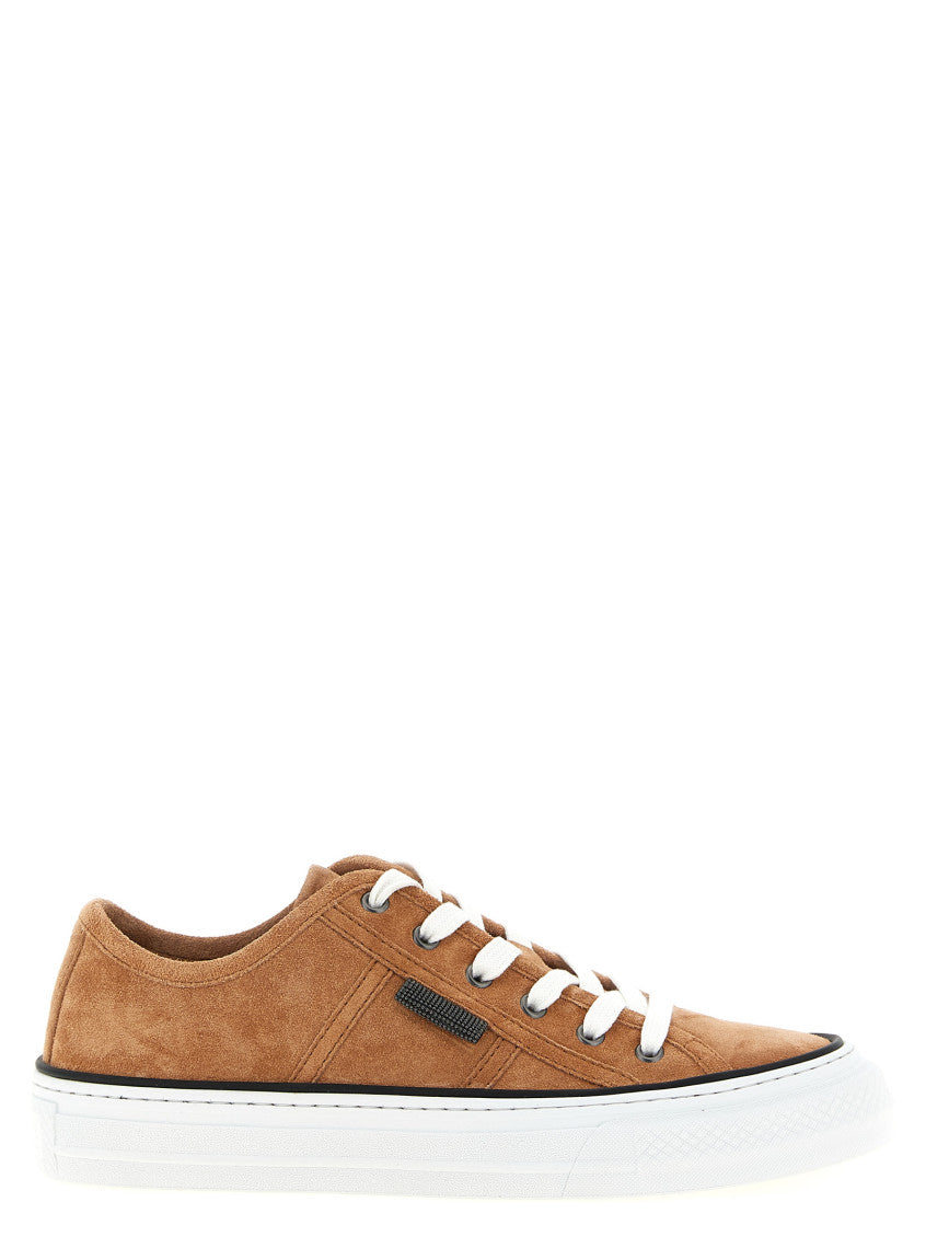 Brown Lace Up Sneakers 1