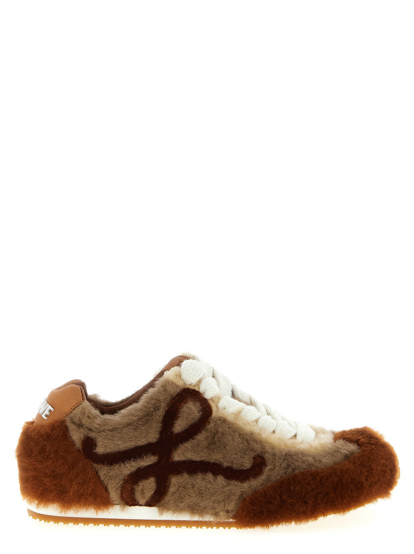 Brown Logo Sneakers 1