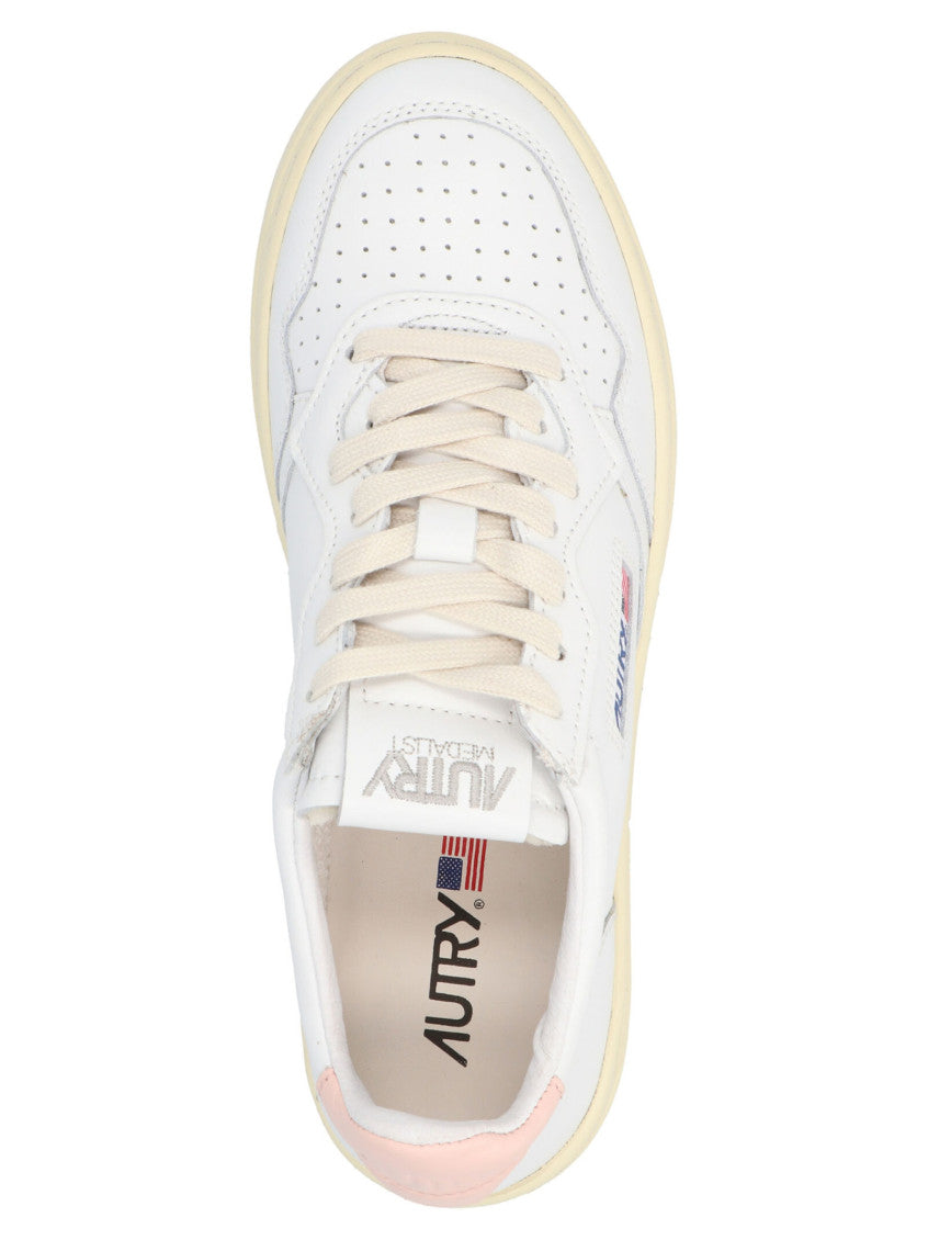 White Lace Up Sneakers 3