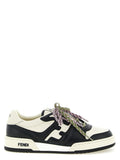 BlackWhite Lace Up Sneakers 1