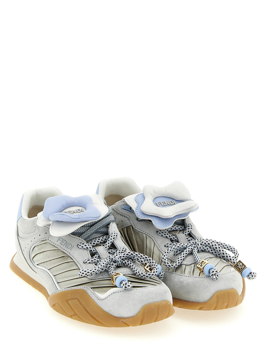 Grey Lace Up Sneakers 2