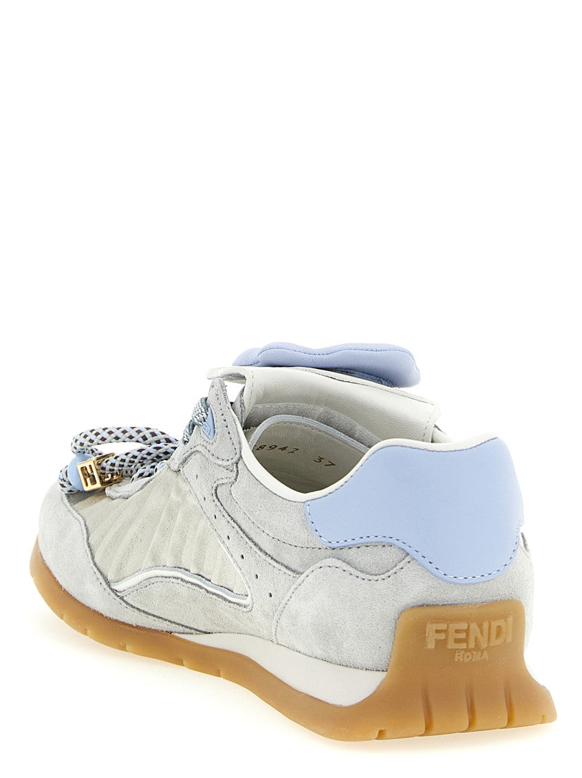 Grey Lace Up Sneakers 4