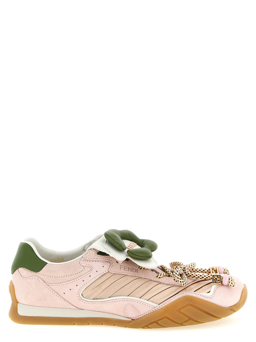 Pink Lace Up Sneakers 1