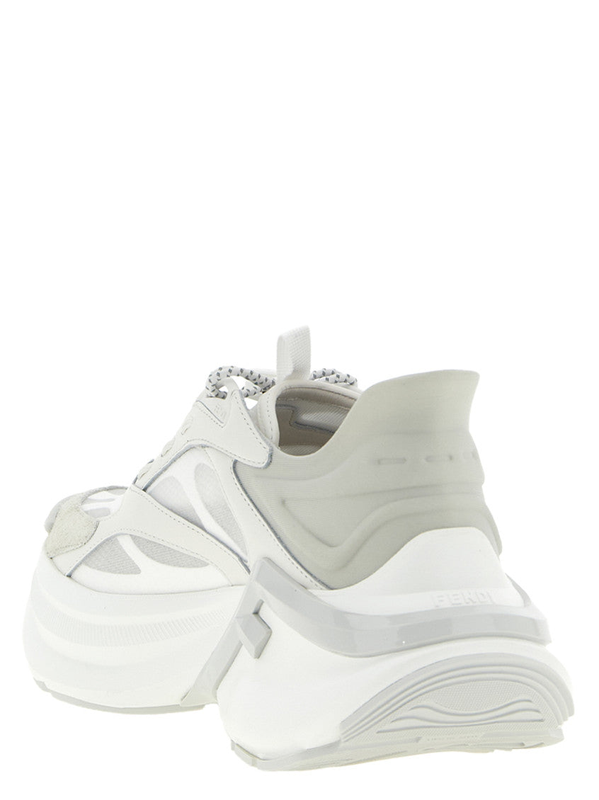 Grey Logo Sneakers 3