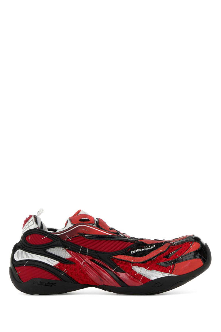 Red Lace Up Sneakers 1