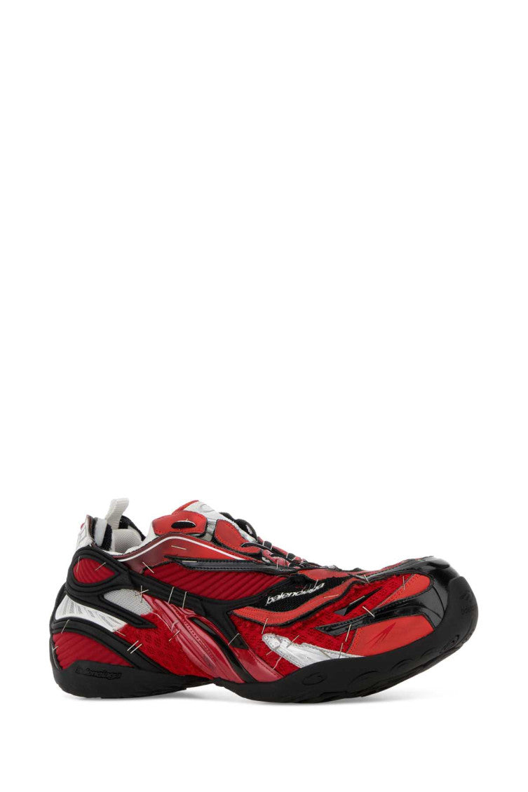 Red Lace Up Sneakers 2