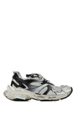 White Textured Sneakers 1