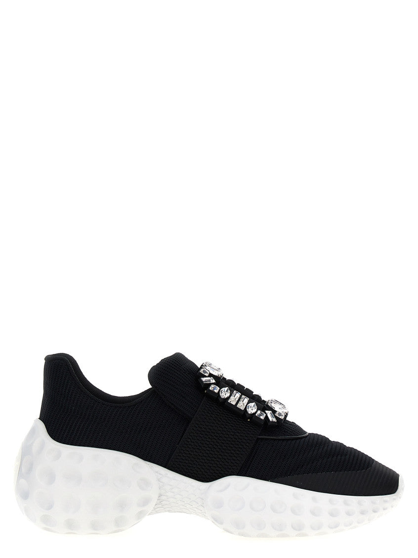 BlackWhite Lace Up Sneakers 1