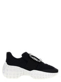 BlackWhite Lace Up Sneakers 1