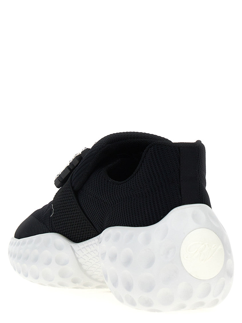 BlackWhite Lace Up Sneakers 3