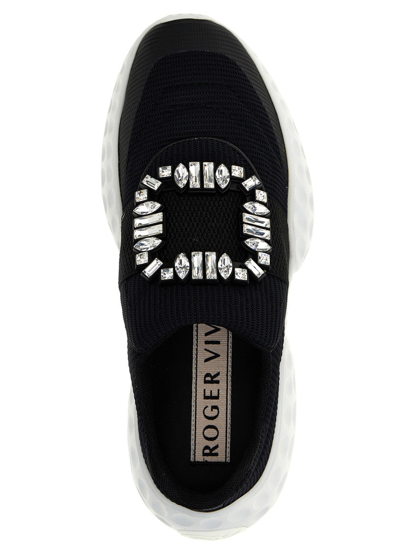 BlackWhite Lace Up Sneakers 4