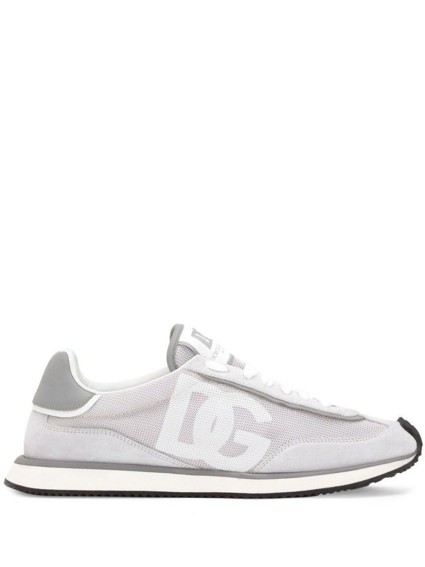 Grey Logo Sneakers 1