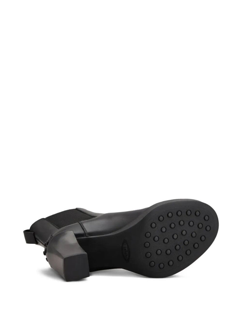 Black Leather Chelsea Boots 4