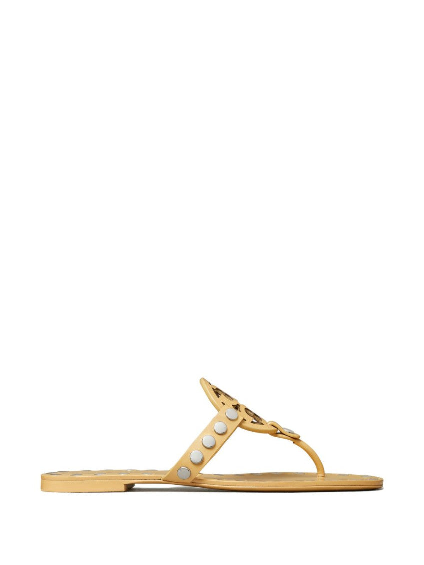 Beige Studded Sandals 1