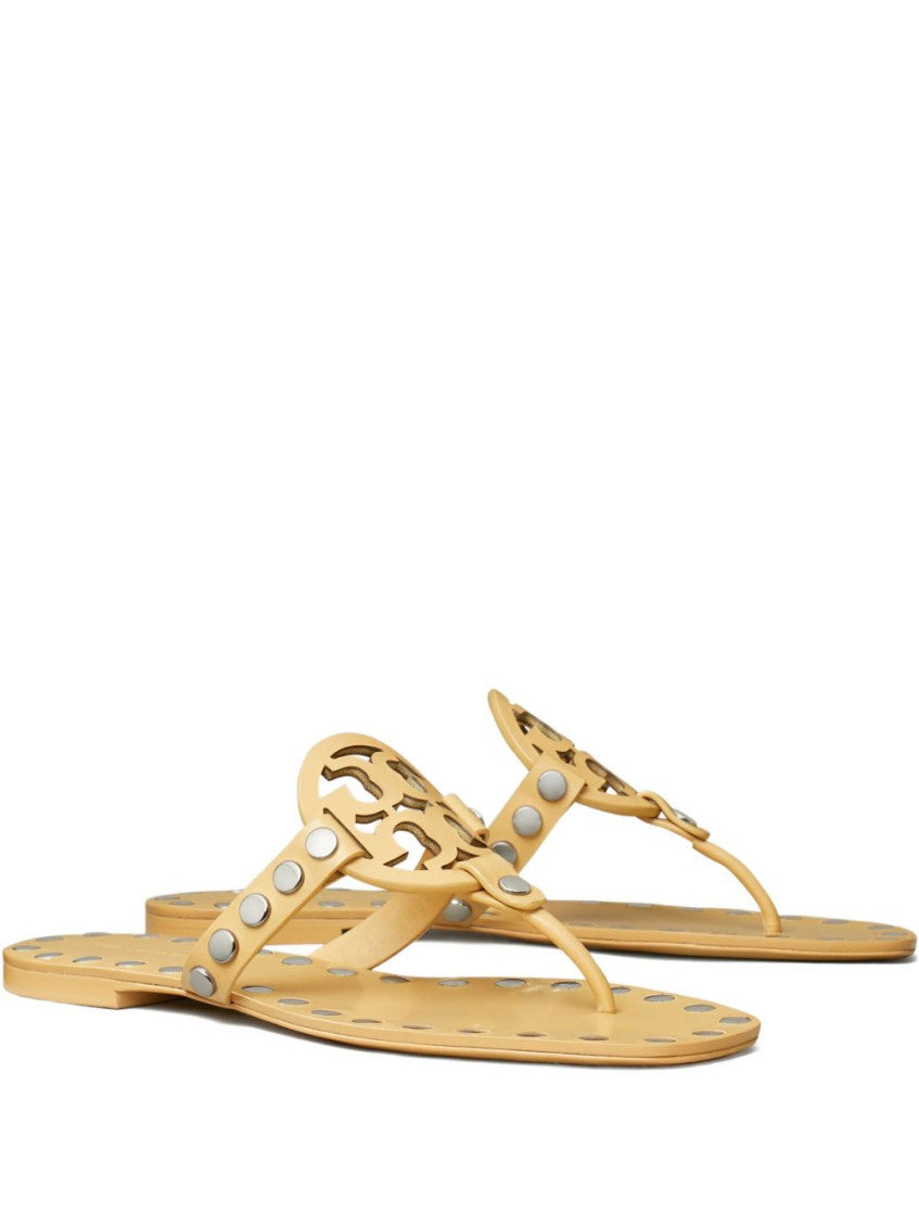 Beige Studded Sandals 2