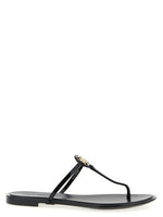 Black Slip On Sandals 1