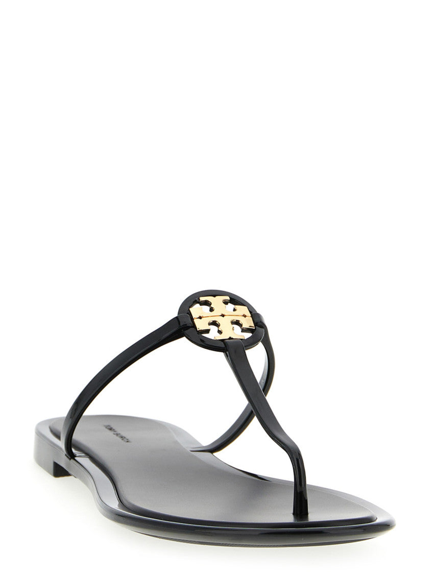 Black Slip On Sandals 2