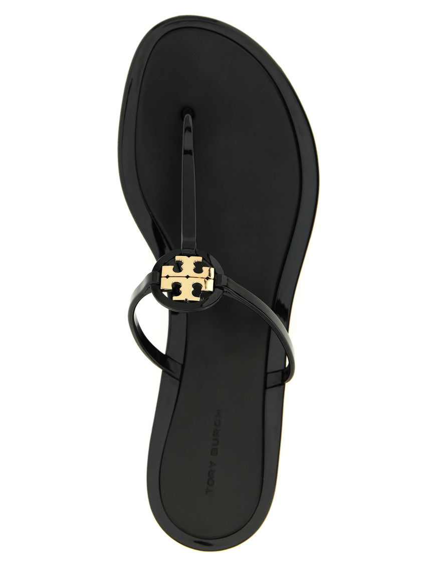Black Slip On Sandals 4