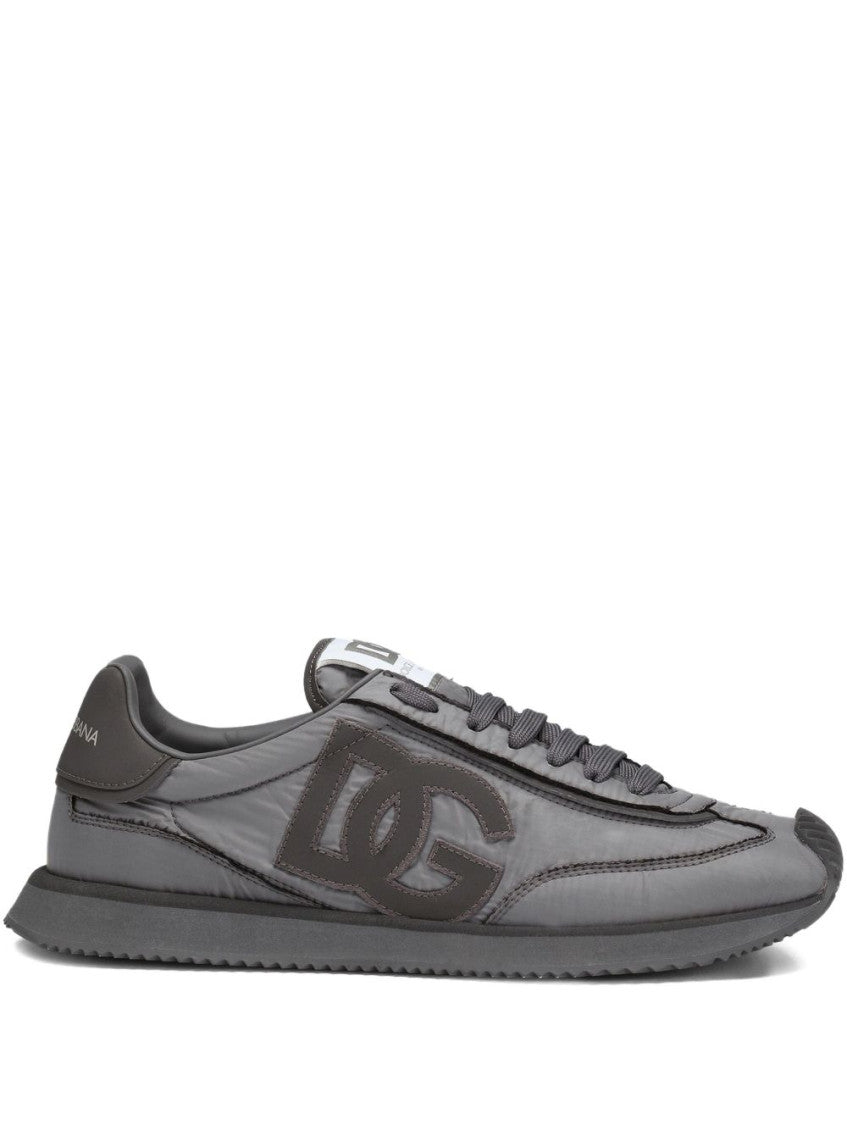 Grey Logo Sneakers 1