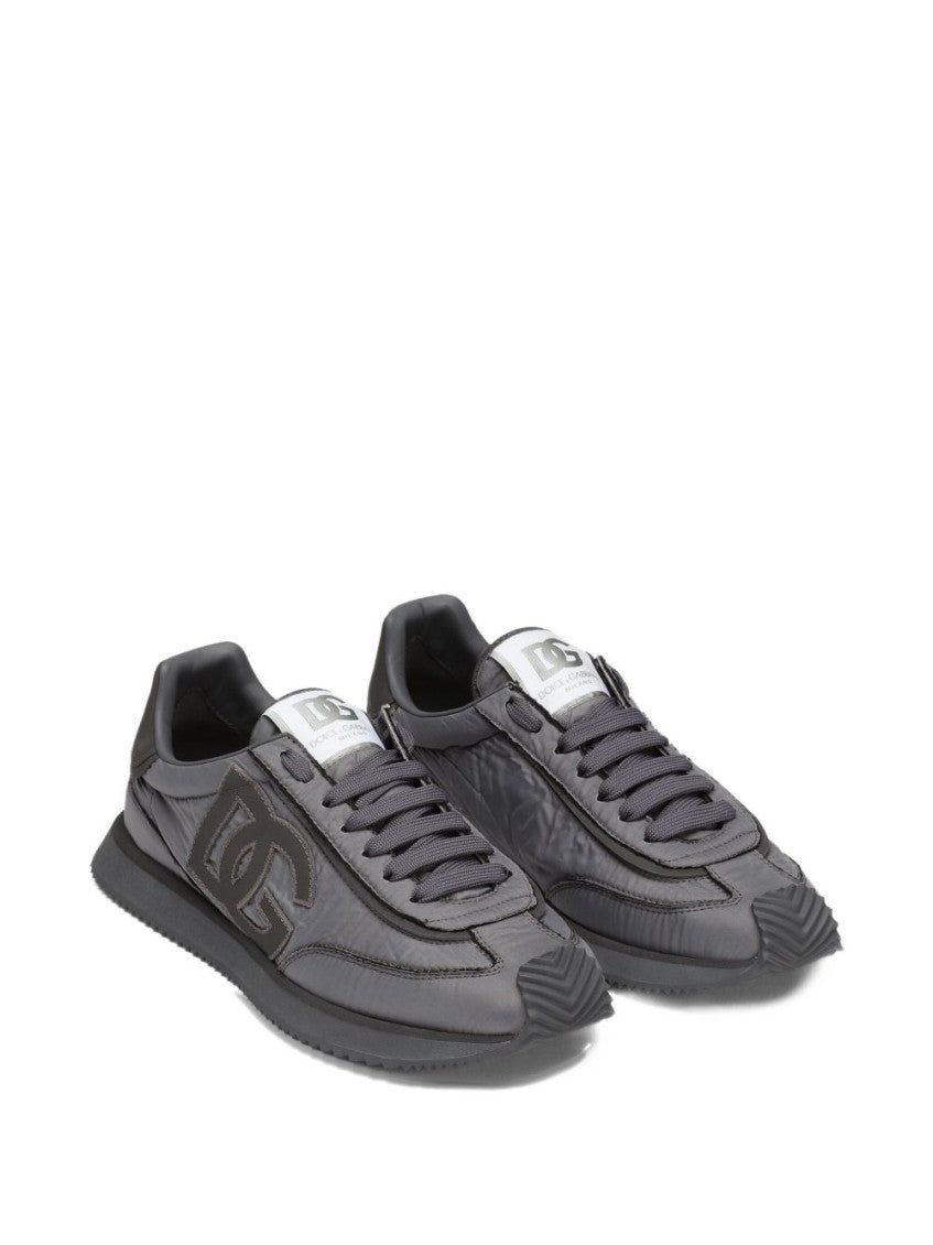 Grey Logo Sneakers 3