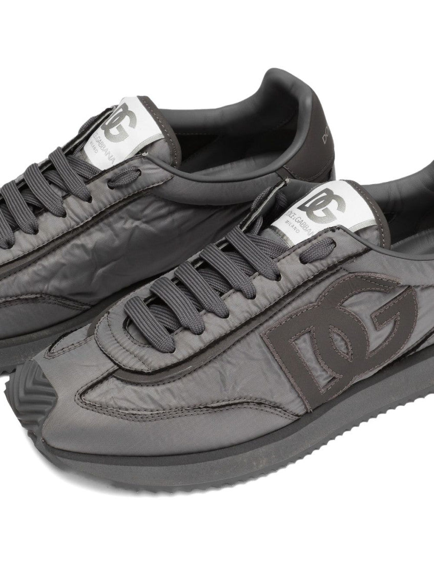 Grey Logo Sneakers 4