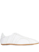 White Lace Up Sneakers 1