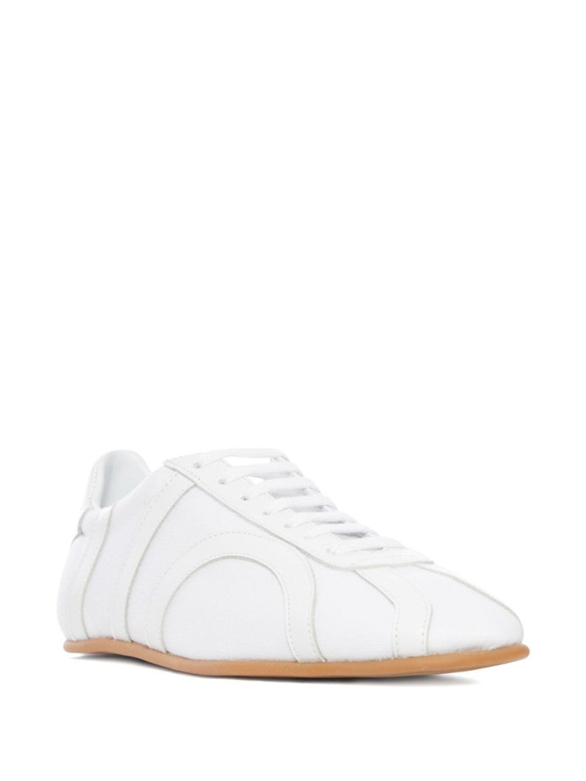 White Lace Up Sneakers 3