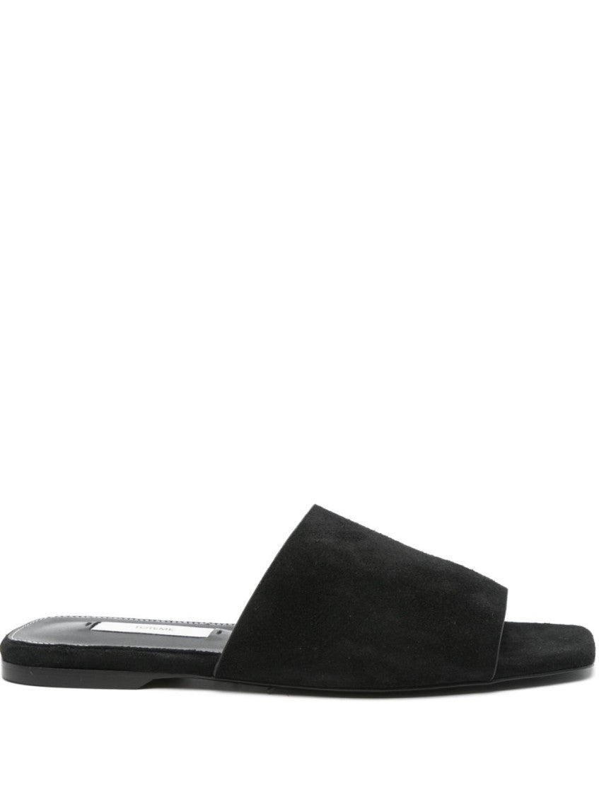 Black Velvet Sandals 1
