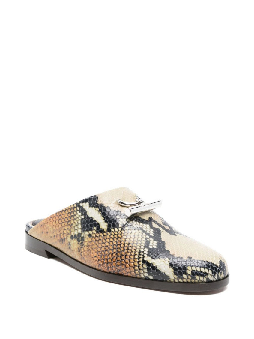 Brown Slip On Mules 3