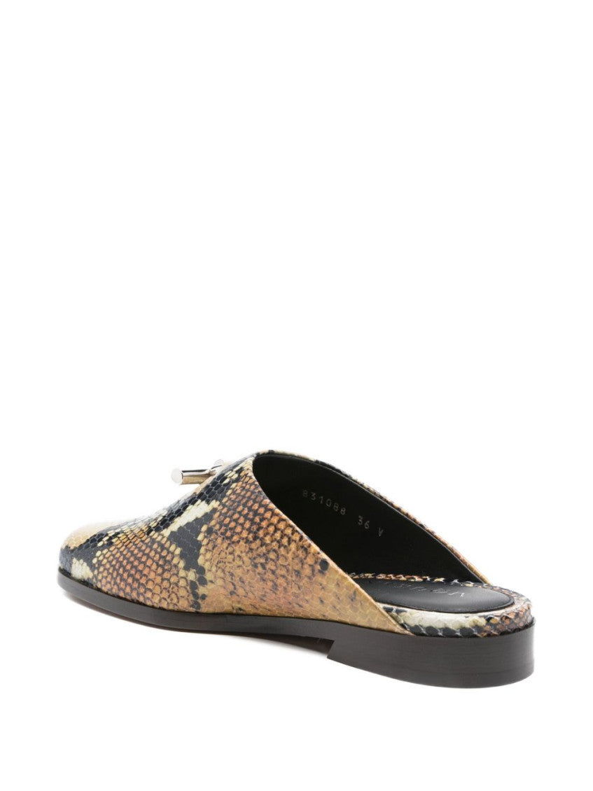 Brown Slip On Mules 4