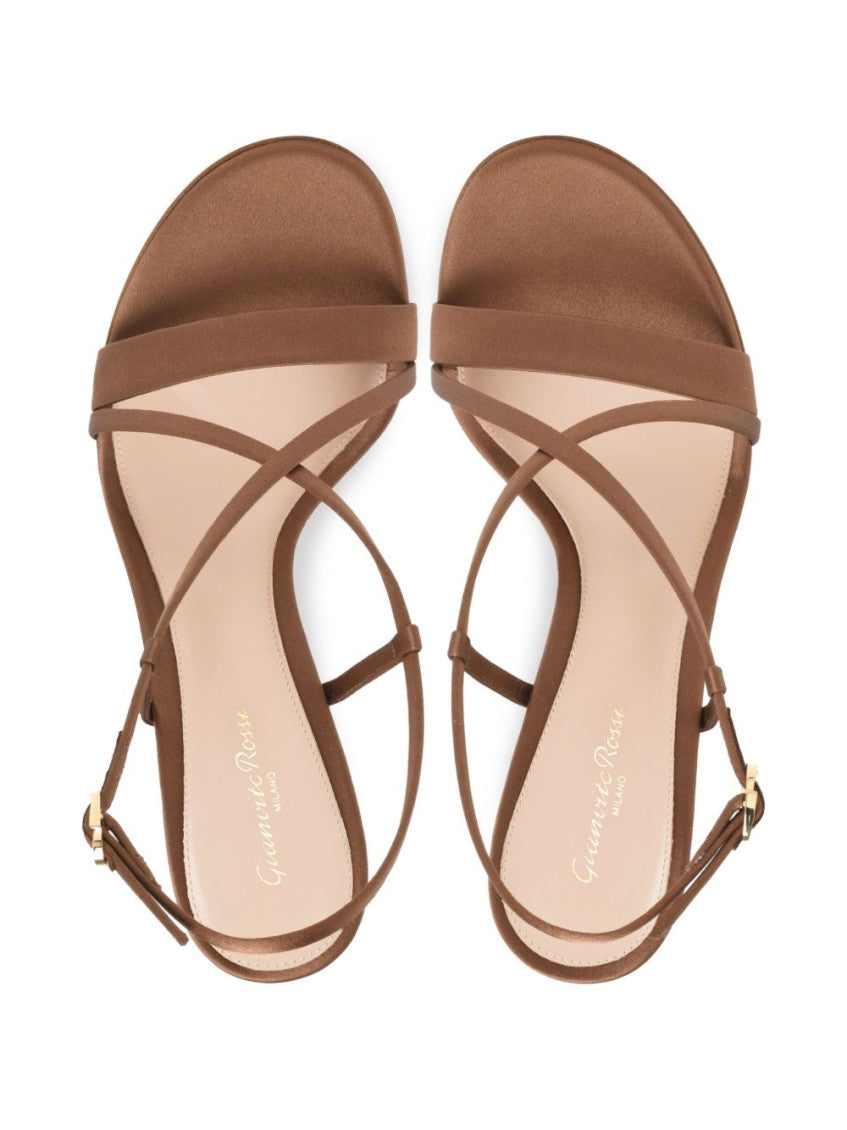 Brown Open Toe Heels 2