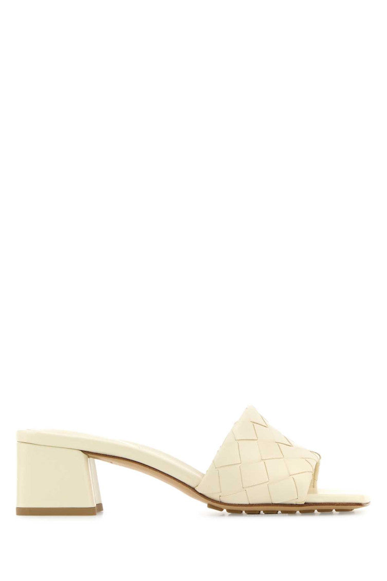 Off White Leather Heels 1