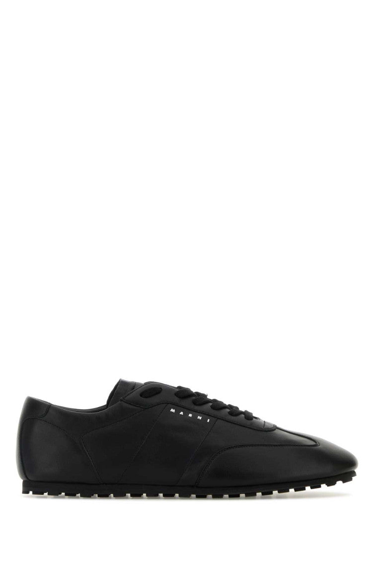 Black Leather Sneakers 1