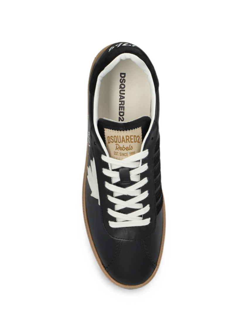 Black Leather Sneakers 4