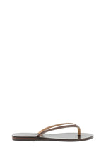 Brown Slip-on Flip Flops 1