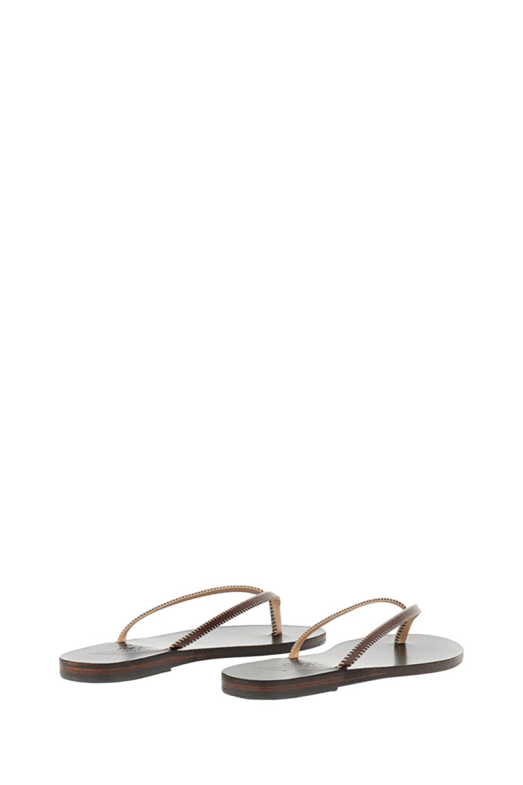 Brown Slip-on Flip Flops 3