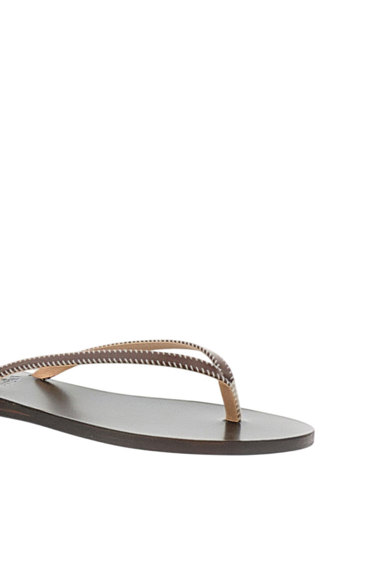 Brown Slip-on Flip Flops 4