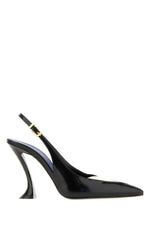 Black Leather Pumps 1