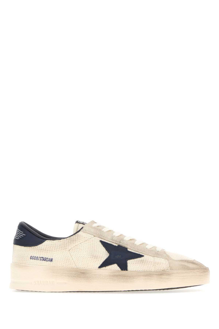 White Ivory suede and fabric Stardan sneakers  1