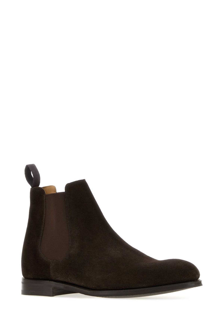 Dark Brown Suede Ankle Boots 2