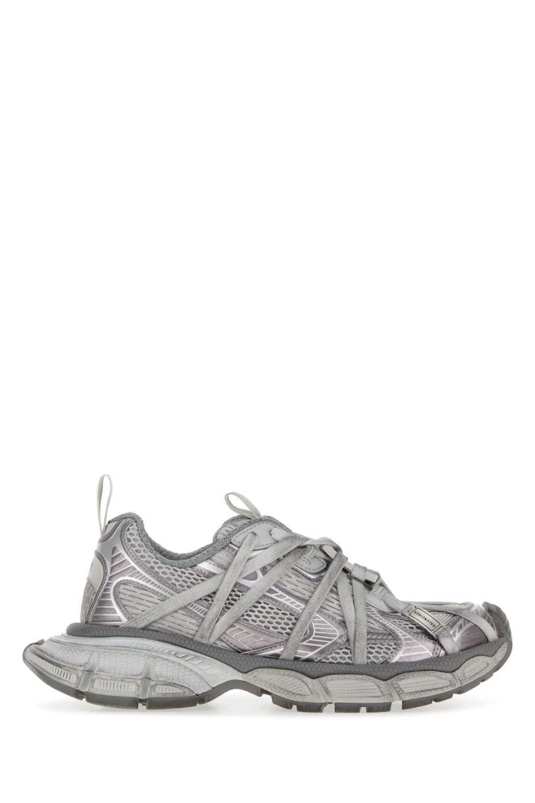 Grey Textured 3XL Sneakers 1