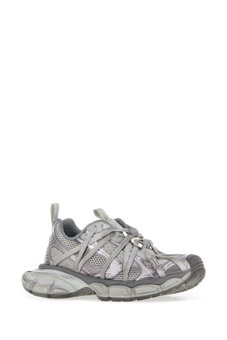Grey Textured 3XL Sneakers 2