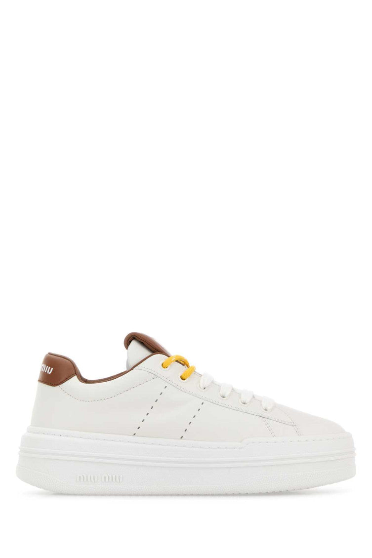 White Leather Sneakers 1