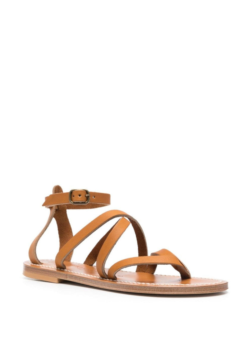 Brown Open-Toe Sandals 2