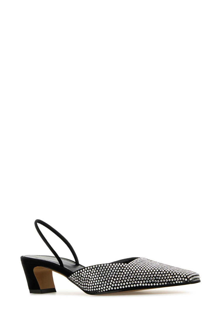 Black Embellished Roosevelt Pumps 2